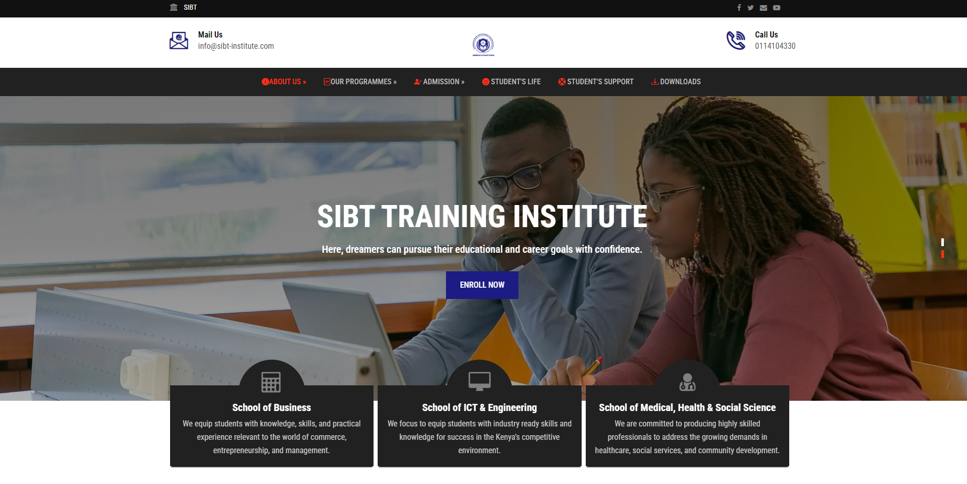 SIBT Institute Website